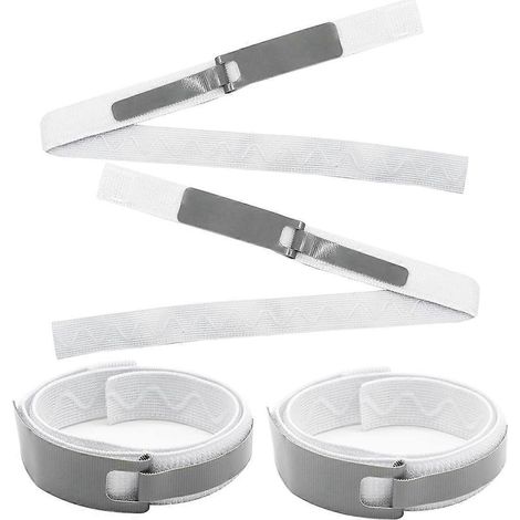 Support de sonde urinaire Foley, bande de maintien pour la jambe, 4 pièces, élastique, gris (1/5)