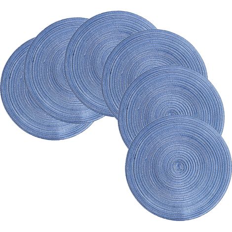 Set De Table Tissé - En Ramie Naturelle - Pour Intérieur Et Extérieur - Idéal Mariage Fête Réunion Familiale - Lot De 6 (1/5)