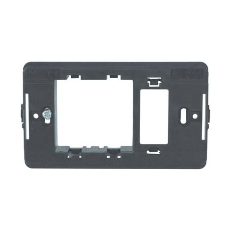 SUPPORTO FRUTTI VENUS MARLANVIL - PC NERO POSTI 1+SCHUKO- 10 pezzi