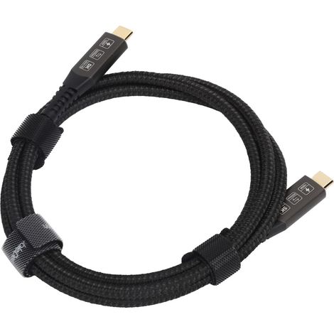 Cable de transferencia de datos de alta velocidad, adaptador USB-C a USB, carga rápida de 40 Gbps, compatible con visualización de vídeo, rendimiento fiable, conectar y usar (1,2 metros).