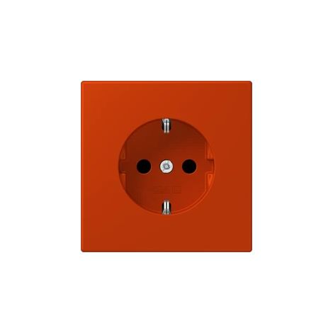 Jung SCHUKO®-Steckdose, 16 A 250 V , SAFETY+, Duroplast lackiert, Serie LS, rouge vermillon 59 (4320A) LC 1520 KI 244
