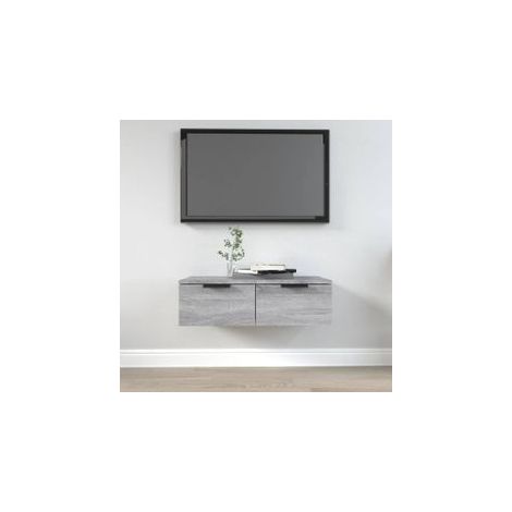 Armoire murale Sonoma gris 68x30x20 Bois d'ingénierie (1/5)