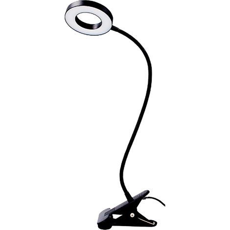 Clip-on reading lamp with 48 LEDs, 5000K to 6500K, 5-10W, secure clamp, flexible eye protection, 5V 2A desk lamp (1/5)