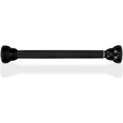 Tringle à rideau télescopique sans perçage, pour la maison-30X5CM-Black (1/4)
