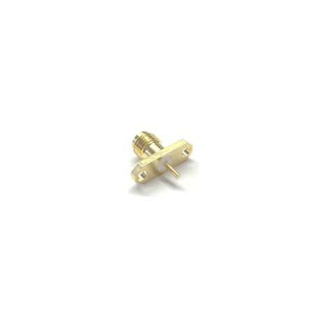 Connecteur coaxial RS PRO Femelle Droit, raccordement A souder 50O Montage sur Platine ( Prix pour 1 )