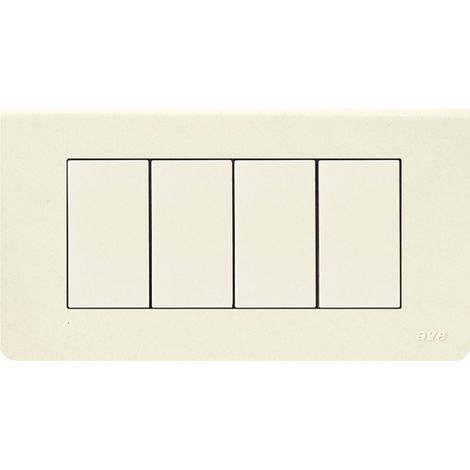 Placca Blanc45 Tecno.4M Bianc Blanc AVE 45P64