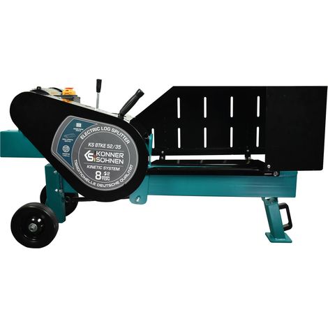Spaccalegna cinetico elettrico orizzontale Könner & Söhnen KS 8TKE 52/35, 2000 W, Forza 8 Tonnellate, Ciclo 2 sec, Tavolo e Griglia Inclusi (1/5)