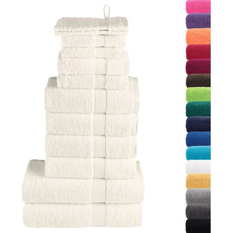 Ensemble de serviettes de qualité supérieure SOLUND 12pcs crème (1/5)