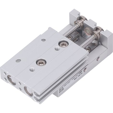 Pneumatikzylinder Doppelkolben Doppelwirkung Aluminiumlegierung Edelstahl M5x0,8 Pneumatikzylinder 20S 20mm Hub (1/5)