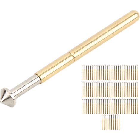100 Pins de Test P156‑E à Tête Conique, Pogo Pins pour Tests Électroniques, Connecteurs de Test pour Circuits (1/5)
