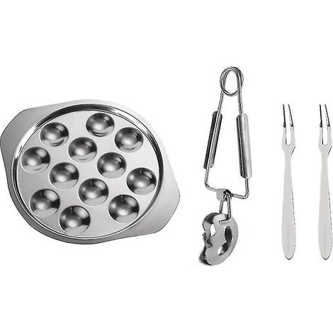 1 Set Schneckenplatte aus Edelstahl