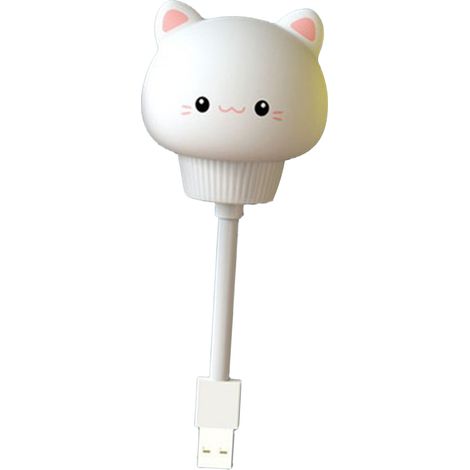Cartoon-Nachtlicht mit USB-Anschluss, niedliches LED-Nachtlicht mit Tiermotiven für Kinderzimmer, Schlafzimmer, Badezimmer, Katzenzimmer (1/5)