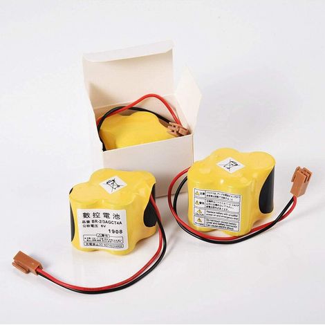 Pack of 10 replacement batteries for FANUC A98L-0031-0025 CNC machine PLCs BR-2/3AGCT4A 6V (1/5)