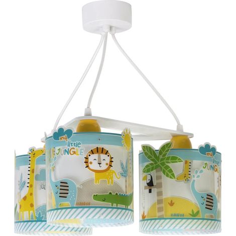 LÚZETE - SUSPENSION POUR ENFANT MY LITTLE JUNGLE 3 LUMIÈRES (1/5)