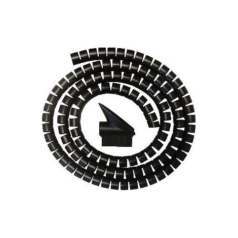 Gaine mange câble Ø 20 mm noir longueur 1,5 mètres