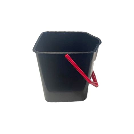 Seau 15L Noir Anse Rouge Pour Chariot 005 Black - Guialto