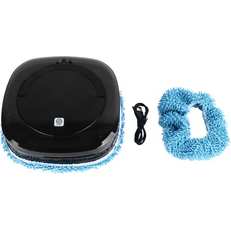 Robot laveur de sols durs rechargeable par USB, nettoyeur eau et poussière, machine de lavage automatique fine et silencieuse pour poils d'animaux, rechargeable par USB. (1/5)