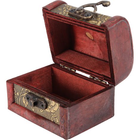 Boîte de Rangement en Bois Rustique pour Bijoux, Accessoires et Objets Décoratifs (1/4)