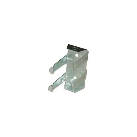 Clip de fixation lambris en acier zingué – Écartement 30 mm – Hauteur 55 mm – Fixation par vis – Vendu à l'unité – Camar (1/3)