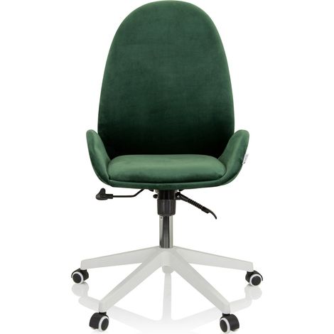 [GEBRAUCHT] B-Ware hjh OFFICE AVEA Bürostuhl Drehstuhl Stuhl Schreibtischstuhl Home Office Samt (1/2)