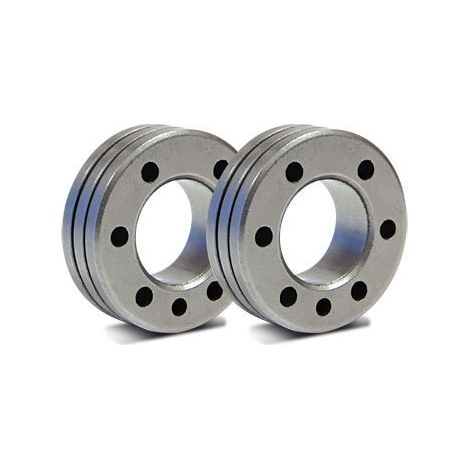 Lot de 2 galets de guidage pour fil plein acier de type C, diamètre 0,6/0,8 mm, compatible avec GYS