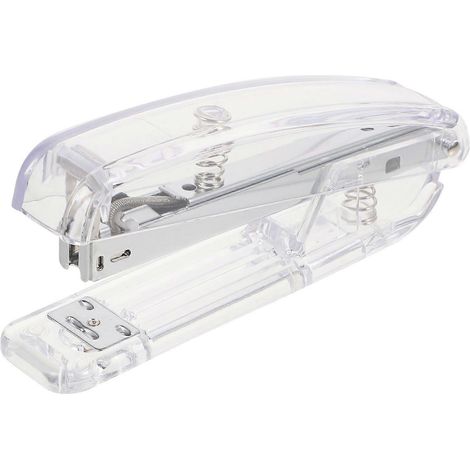 Agrafeuse transparente en plastique (1 pièce) - Outil de reliure pour livres (1/4)
