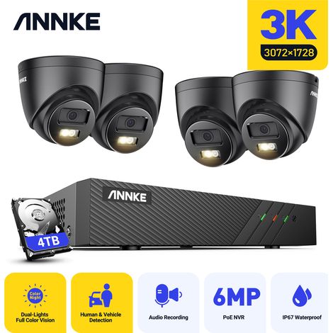 ANNKE 5MP VIDEOÜBERWACHUNGSKIT 4 INFRAROT KAMERA SMART DUAL LIGHT NACHTSICHT ÜBERWACHUNGSKAMERA KIT 4TB (1/5)