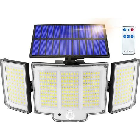 Lampes solaires d'extérieur, 1 paquet, lampes de sécurité solaires, détecteur de mouvement extérieur (1/4)