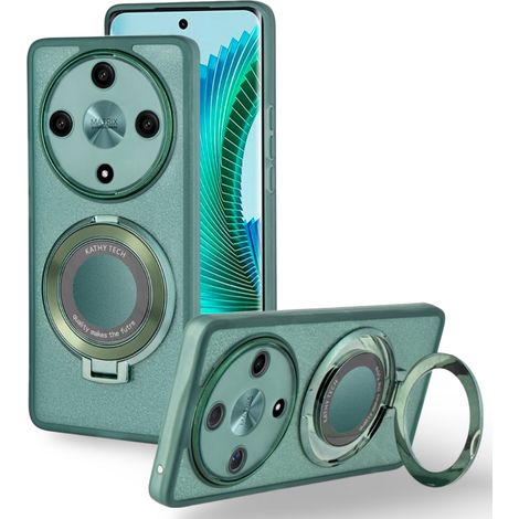 Funda Honor Magic 6 Lite 5G, magnética con purpurina, para MagSafe, verde. (1/3)