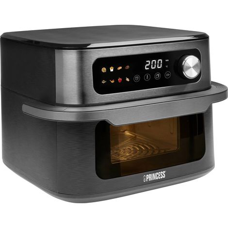 Princess 01.182480.01.001 Friteuse à air chaud 10 l 1700 W sans BPA, revêtement anti-adhésif, Minuteur digital noir (1/4)
