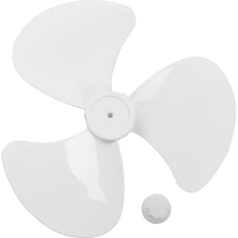 Pale de Ventilateur Hélice de Ventilateur avec Cache-écrou Rechange C Blanc 38 cm (1/5)
