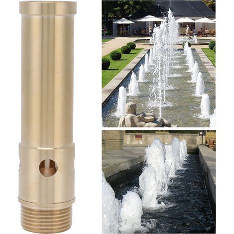 Buse de fontaine à bulles en laiton pour arroseur de bassin à mousse, idéale pour les jardins, parcs et aménagements paysagers. Filetage mâle G1-1/2, 46 mm. (1/5)