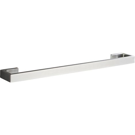 Toallero sencillo, de acero inoxidable plateado cepillado, para cocina y baño, 40 cm (1/4)