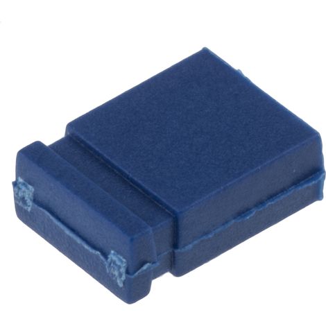 Cavalier de court-circuitage au pas de 2.54mm Bleu, 2 contacts