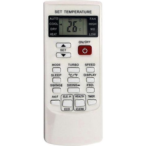 AUX-Fernbedienung für Klimaanlagen der Modelle YKR-H/002E und YKR-H/006E, kompatibel mit Markengeräten, einfacher Austausch, präzise Temperatur- und Modussteuerung, ergonomisches Design, ideal für den (1/5)