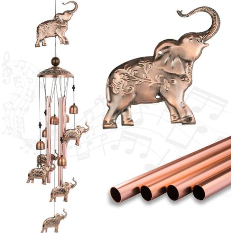 Elephant Wind Chimes, Elephant Decoration, Wind Chimes Decoration, Vintage Wind Chime Souvenir For Mom And Wife (1/5)