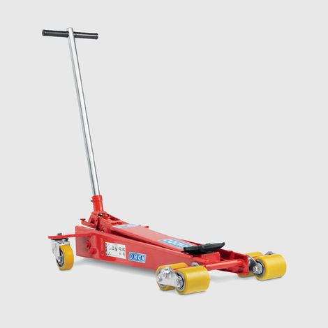CRIC AUTO CARRELLO SOLLEVATORE IDRAULICO 2ton 760mm RULLI OMCN (1/2)