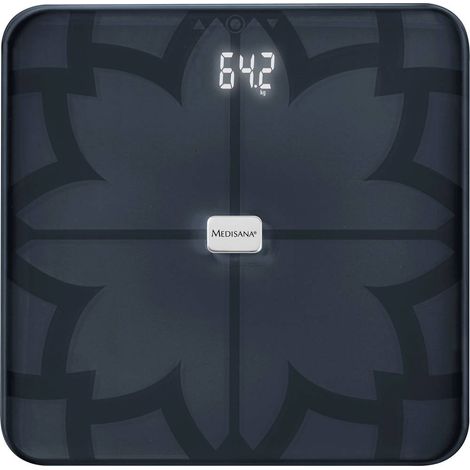 Medisana BS 450 sw Bilancia per l'analisi corporea 40510 digitale Portata max.=180 kg Nero con Bluetooth, Sensori ITO (1/5)