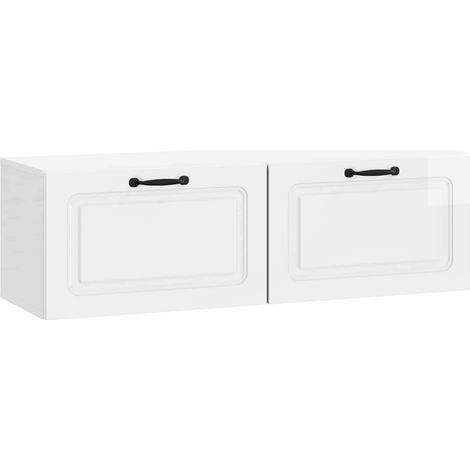 Wall-Mounted TV Cabinet High Gloss White 98 x 31 x 30 cm vidaXL (1/5)