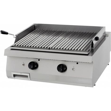 Grill en pierre de lave - Double unité - Gaz - Maxima