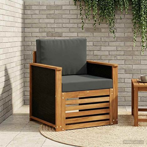 vidaXL Sofa de milieu extérieur Naturel