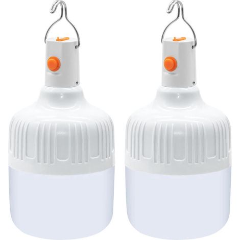 lanternes de camping lampe avec piles rechargeables USB super lumineuses pour extérieur tente terrasse jardin Lot de 2 150 W (1/4)