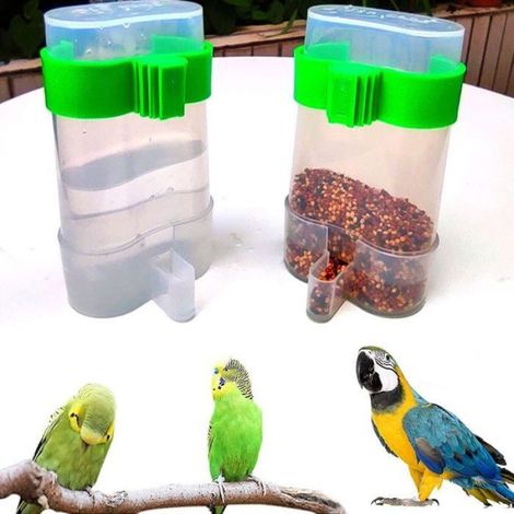 Distributeur D'eau Pour Oiseaux - Plastique Non Toxique - Convient Cage Perroquet Et Petit Animal - 3 Pièces (1/5)