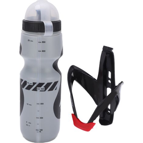 Leichtes und robustes Flaschenhalter-Set für Fahrräder, ideal für Outdoor-Radtouren (grau) (1/5)