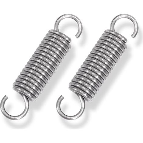 Traction Spring 60 mm Tension Springs with Hooks Stainless Steel Springs Wire Diameter 2.2 mm Outer Diameter 15 mm Force 11.8 kg