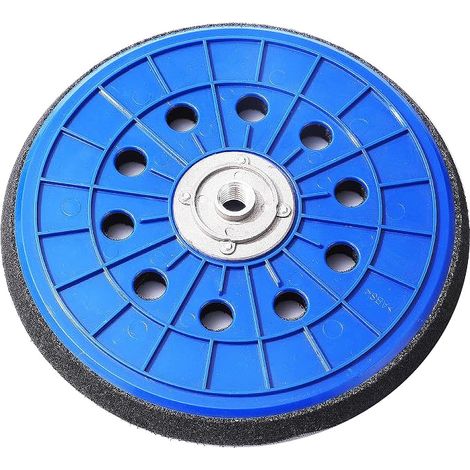 225-mm-Schleifscheibe, Schleifer-Stützteller mit 10 Löchern für DWS225BT/DC/R und Scheppach DS 200/210/900/920/930, M14-Stützteller für Giraffe Deckenschleifer, Langhalsschleifer (1/5)