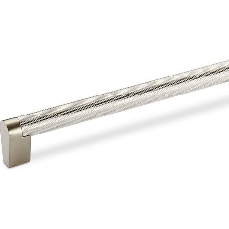 Stangengriff/ Relinggriff GRATE BA 320 mm Edelstahl gerändelt / Edelstahl matt (1/2)