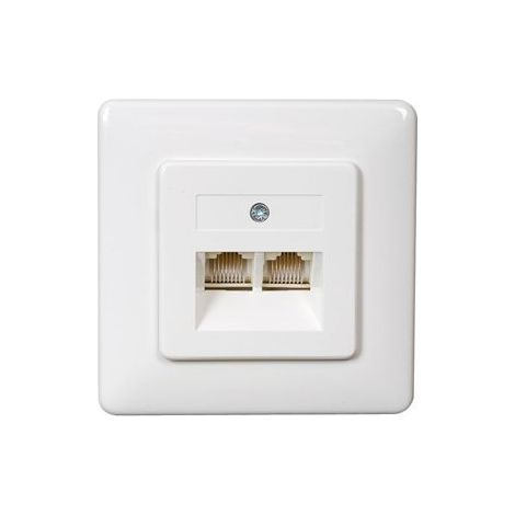 Rutenbeck Boîte de raccordement UAE réseau ISDN (Western) UAE 2x8 (8) blanc, 2 postes