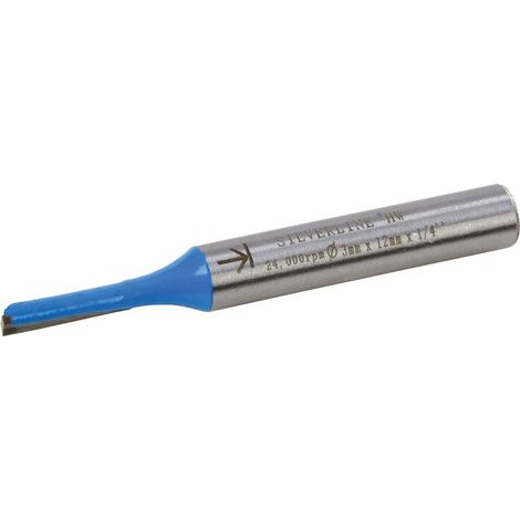 FRAISE DROITE MÉTRIQUE 3 X 12 MM SILVERLINE 790840 (1/4)