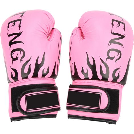 Gants de boxe pour enfants, 2 pièces, Protection des mains pour combattre les attaquants, sac de Sport de plein air, rose (1/5)